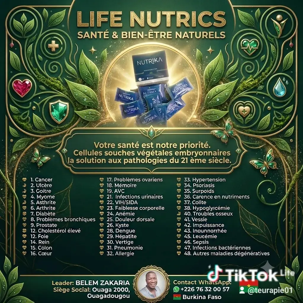 Nutrika, cellules souches végétales